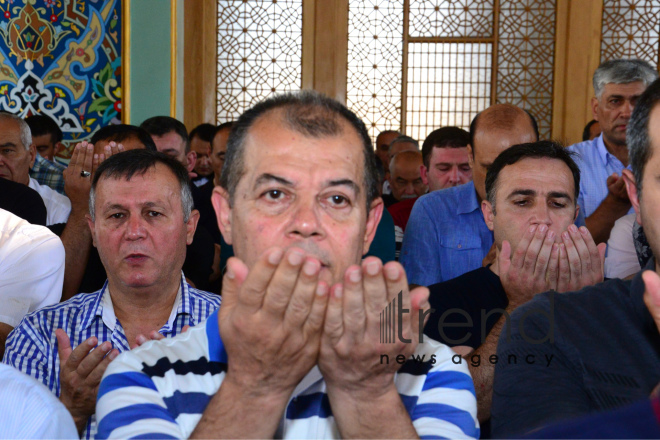 Eid prayer performed in all mosques in Azerbaijan on occasion of Ramadan holiday  Azerbaijan, Baku, June 15, 2018